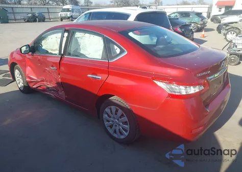 2014 Nissan Sentra Sv z USA, uszkodzony, nr VIN 3N1AB7AP9EY240408